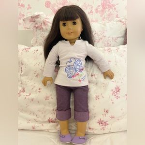 American Girl Look Alike Doll! With Winter Outfits and Stand!